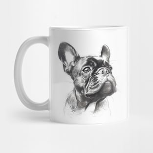 french bulldog pencil drawing [Black line], act 2 Mug